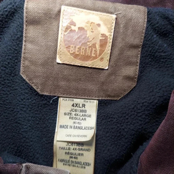 Mens Berne Workwear Washed Contractor Coat - Picture 5 of 5